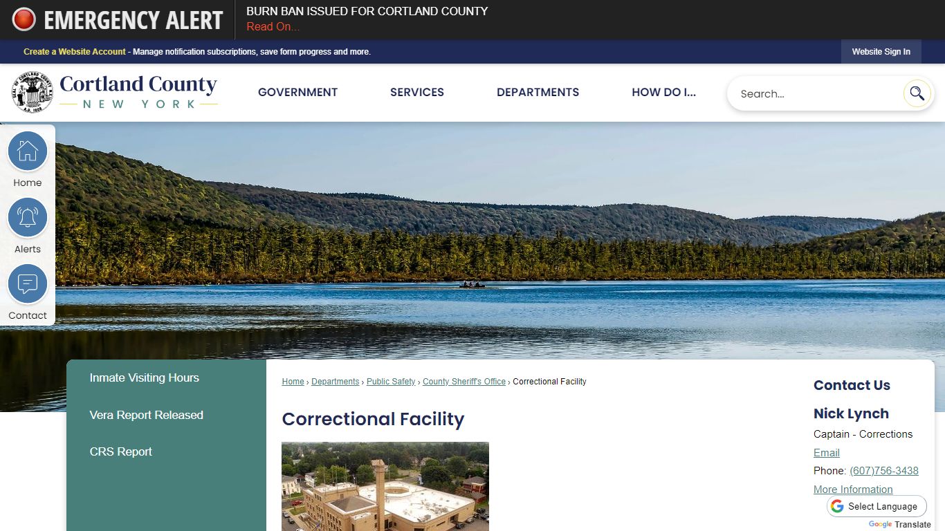 Correctional Facility | Cortland County, NY