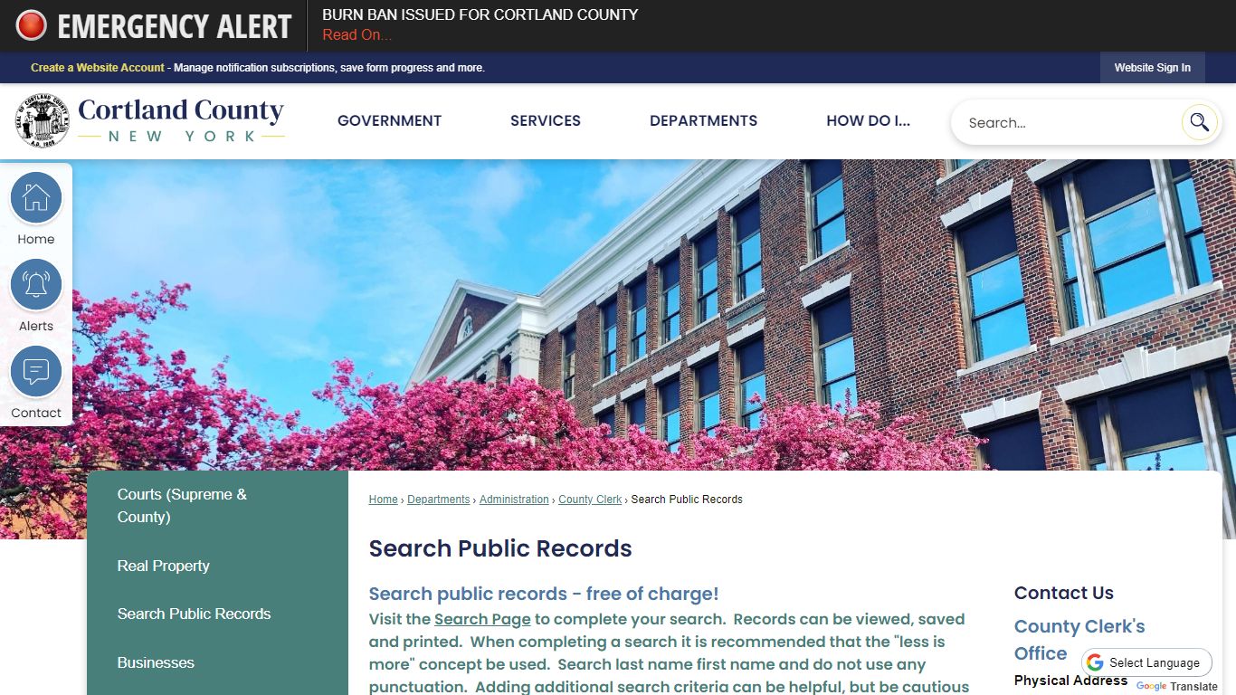 Search Public Records | Cortland County, NY