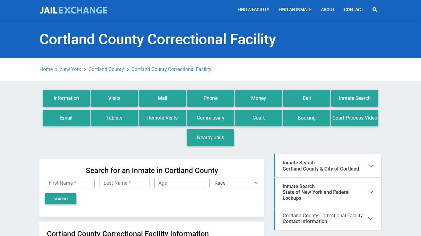 Cortland County Correctional Facility - Jail Exchange